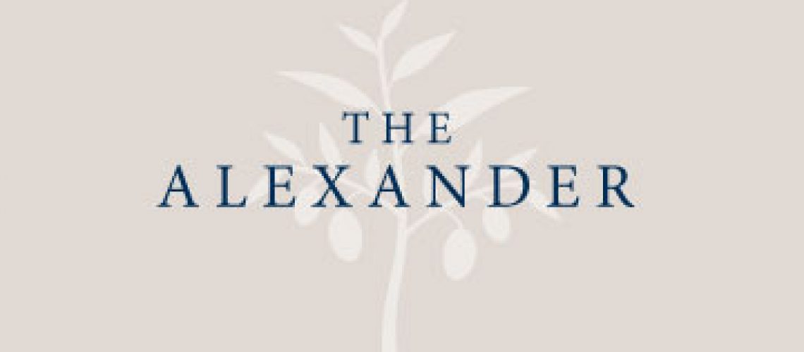 The Alexander logo and post header.