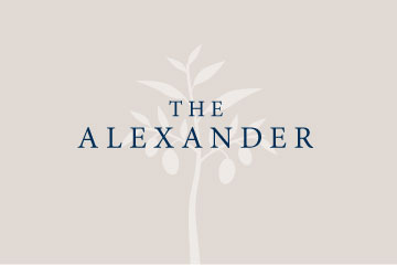The Alexander logo and post header.